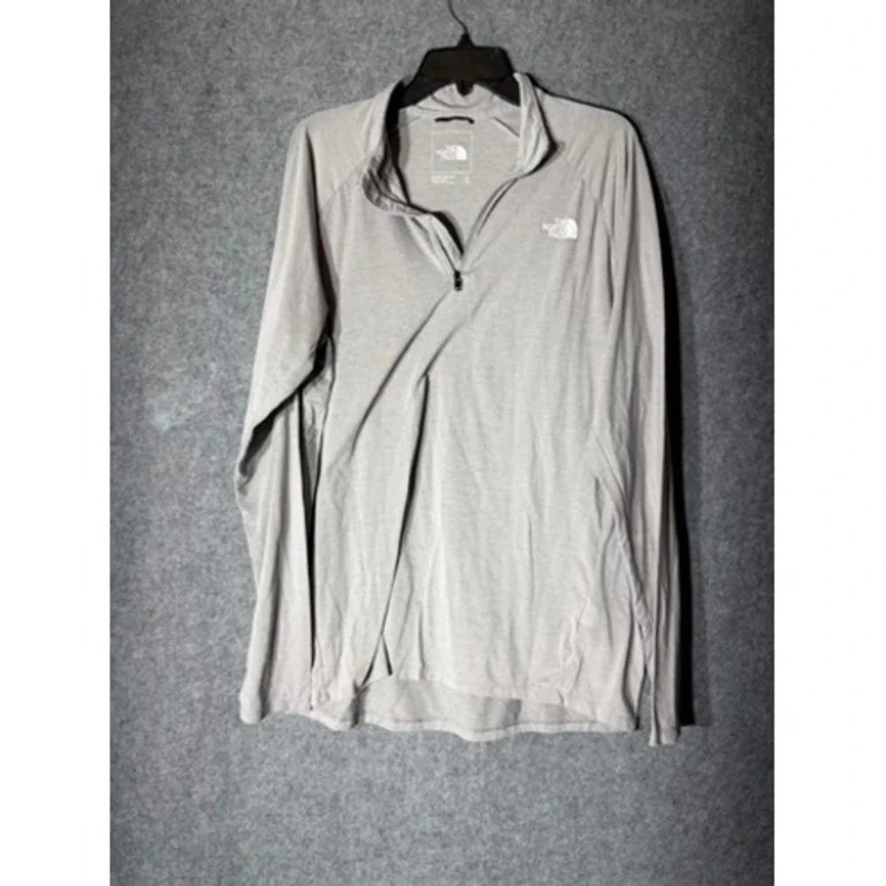 The North Face Mens XL Gray 1/4 Zip Long Sleeve Pullover Shirt NF0A5371 Gorpcore